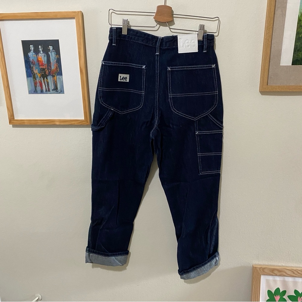 NWOT Lee Women's High Rise Dungaree Ankle Jeans Sz 28 Vintage - Picture 8 of 8